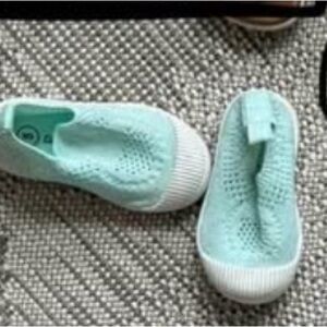 Kids Aqua Slip-On Shoes